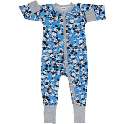 New Bonds Disney Zippy Wondersuit Blue Mickey Mania Size 00 1 2 3 BNIP Zip • $22.95