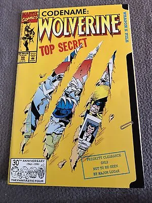 Codename Wolverine #50 MARVEL COMICS  Mark Silvestri Diecut Cover (1991) NM/VF • $3.99