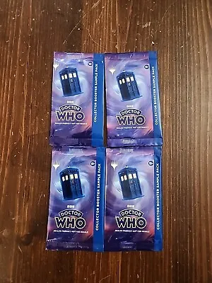 MtG Doctor Who Collector Booster Sample Packs Lot Of 4 • $19.99