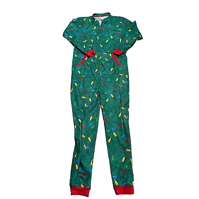 Christmas Adult Small One Piece Pajama Unisex Christmas Lights • $15