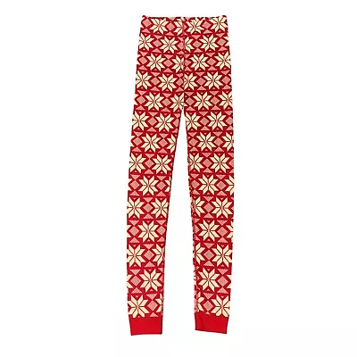 Hanna Anderson Scandi Snowflake Long John Girls 14 Organic Cotton Holiday Pajama • $16.95