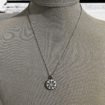 MARIANA Guardian Angel Pendant Necklace Aqua/Clear Swarovski Crystals • $42