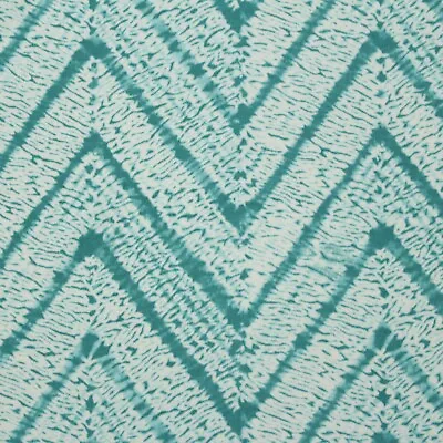 P Kaufmann Melaya Turquoise Blue Geometric Outdoor Indoor Fabric By Yard 54 W • $9.99