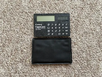 £14.99 • Buy Canon Black Paisley Flashcard Electronic Calculator Ls-717h ( Credit Card Size )