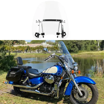 18 X16  Large Clear Windshield Windscreen Deflector For Honda Shadow Aero 750 • $69.19