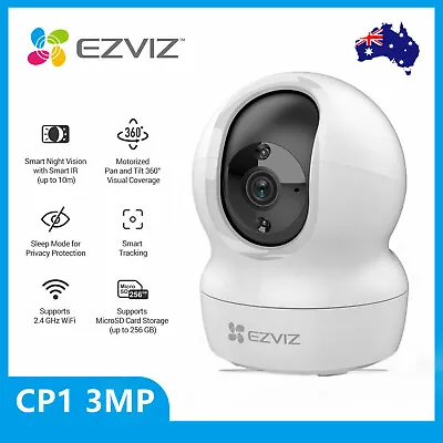$69.99 • Buy EZVIZ CP1 3MP IP Camera Super HD Wireless Indoor Smart Home WIFI 360° PT Monitor