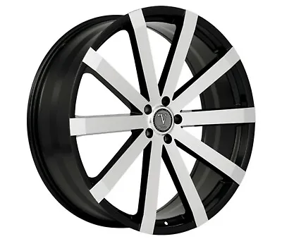 20  Inch BLACK Machined Face Elure 037 5x114.3 5x4.5 Velocity VW12 Rims Wheels • $999.99