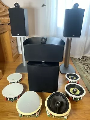 B&W (Bowers & Wilkins) 9.1 MINT COND Nautilus 805’s HTM2 Center • $3499