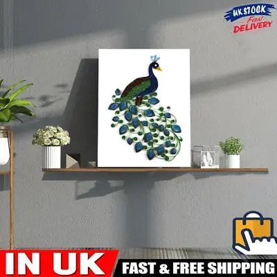 DIY Paper Quilling Painting Peafowl Scrapbooking Tool Paper Decoration Kit Gift • £6.09