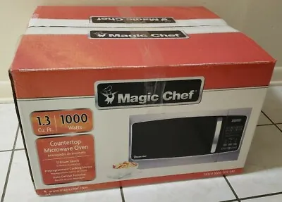 Magic Chef MCD1310ST 1000W 1.3 Cu.ft. Countertop Microwave Oven Stainless Steel • $39.99