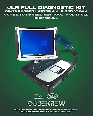 🚗JLR Full Kit-Panasonic Rugged Laptop CF-19 + JLR SDD V164 + CCF Editor + Cable • £350