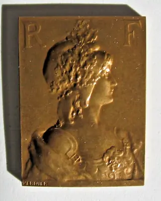 MARIANNE Republique Francaise - 1975 Emile Vernier Medal - 51 Mm - Paris Mint • $14.95