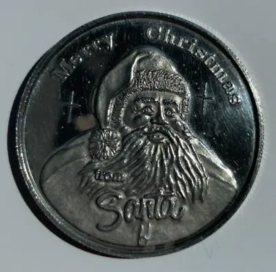 Merry Christmas Santa Holiday Collectible Coin 1 Troy Oz .999 Fine Silver Round • $48