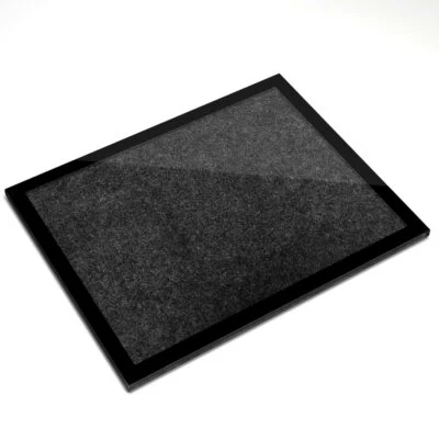£14.99 • Buy Glass Placemat 20x25 Cm - Black Granite Rock Effect  #3321