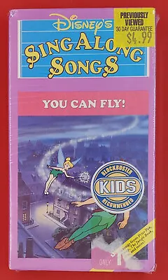 $7.99 • Buy Disney’s Sing Along Songs -  Peter Pan: You Can Fly VHS 1993