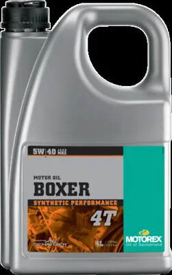 Motorex Boxer 4T Full Synthetic 4-Stroke Motor Oil | 5W-40 | 4 Liter | 113232 • $69.95