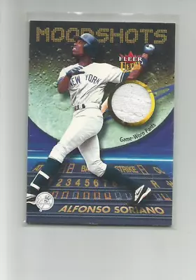 2003 Ultra Moonshots Memorabilia #as Alfonso Soriano  Pants  E126c • $8