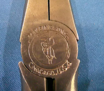 NICE Vintage M. KLEIN SONS Bell System 6 ½” Needle Nose Pliers Lineman Logo Chic • $19.99