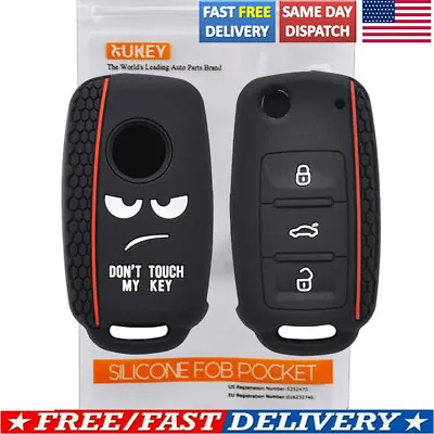 $7.69 • Buy Silicone Remote Key Shell Case Fob Cover For VW Golf Polo Tiguan For Skoda Seat