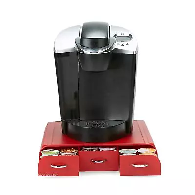 36k Cup Holder Drawer Organizer Coffee Pod Storage Drawer Rack Red Color • $33.01