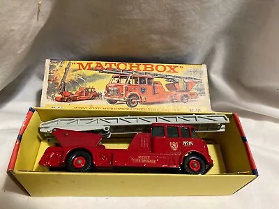 Lesney Matchbox 1964 KING SIZE K15A MERRYWEATHER FIRE ENGINE Kent Fire Brigade • $121.95