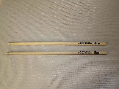 Marky Ramone /  Ramones ~ Concert Used Drum Sticks ~ Vic Firth - U.s.a. • $74.99