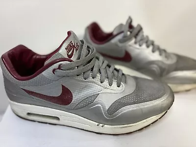 Nike Air Max 1 QS Hyperfuse Night Track Metallic Silver/Deep Red Us11eu45 • $39