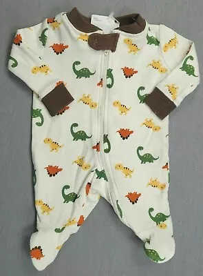 Baby Boy New Gymboree Preemie Up To 5lbs Fun Jr. Dino Dinosaur Footed Outfit • $49.99