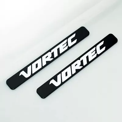 2Pc Black White Vortec Emblems 3D Hood Badge Nameplate Logo Sticker • $13.99