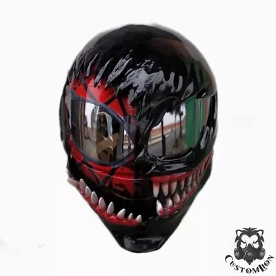 Spider-Man Venom One Custom Motorcycle Helmet ECE & DOT • $1200