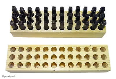 3/16  LETTER NUMBER STAMP SET – Made In The USA – Metal Punch Punches Tools • $110