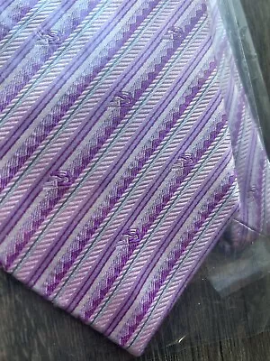 PINEDA COVALIN Silk Necktie LUXUS Tie Kukulkan Chichen Itza Maya Rose Pink Snake • $65