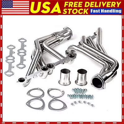 For 64-74 Chevy 283/302/305/307/327/350/400 Engines Stainless Manifold Headers • $195.99