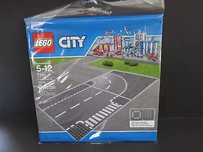 LEGO 7281 City T-Junction & Curved Road Plates - Retired Set NEW • $16.99