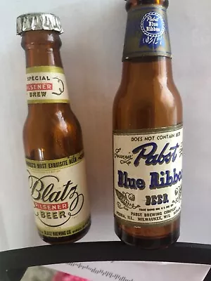 Vintage Miniature PABST BLUE BEER And Vintage Minuature BLATZ PILSNER BEER • $65