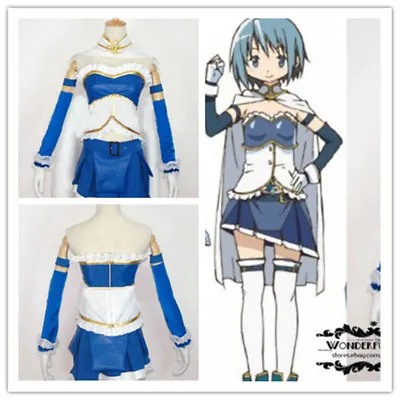 NEW!Puella Magi Madoka Magica Sayaka Miki Uniform Cosplay Party Costume{DGH} • $56