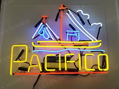 US STOCK 20  Cerveza Pacifico Sailboat Acrylic Neon Sign Lamp Light Beer JY • $135.98