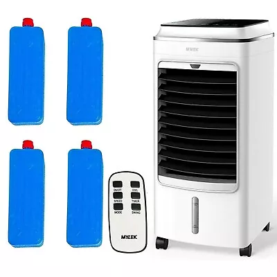 Mylek Portable Air Cooler Evaporative Cooling Fan Humidifier Mobile Conditioner • £99.99