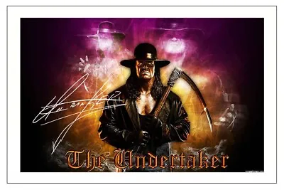 The Undertaker Signed Autograph Photo Print Wwe Wrestling • £3.49