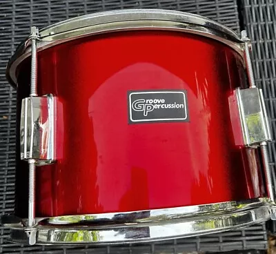 Vintage Groove Percussion Transparent Red Tom Drum 12”L X8”W • $59.99