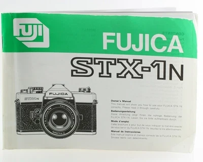 £16.25 • Buy Operating Instructions Fujica STX-1n STX 1n STX 1n