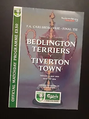 1999 Fa Vase Final Bedlington Terriers V Tiverton Town • £5.99