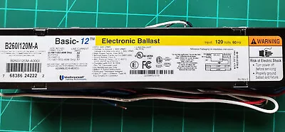 Universal  2-Lamp F96T12 Fluorescent Basic12 Electronic  B260I120M-A Ballast • $24.98