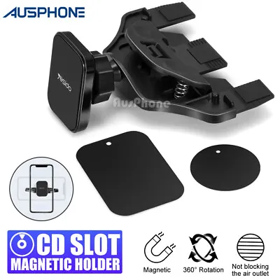 Universal Magnetic CD Slot Mount Holder Car Phone Stand For IPhone 15 14 Samsung • $16.75