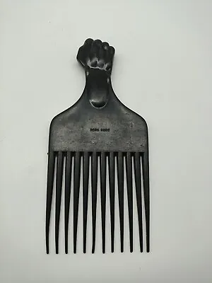 Vintage Raised Fist  Plastic Afro Pick Comb Black Power  • $20.18