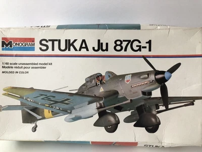$14.99 • Buy Monogram 6840 Stuka Ju 87G-1 Model Open Box