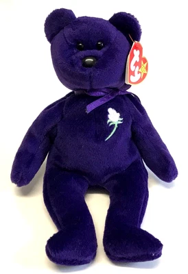 £44.99 • Buy Ty Princess Diana Beanie Babies Baby Bear PVC Pellets Indonesia Tag 1997 (22cm).