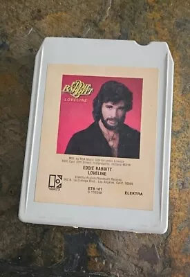 Eddie Rabbitt Loveline 8-Track Cartridge Tape White Tested • $7.80