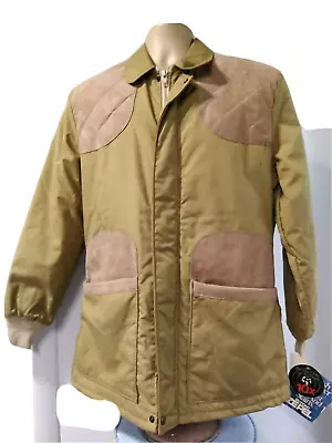 Vintage 10X Jacket Hunting Sportsman Shooting Men's Small Reg Khaki • $38.99