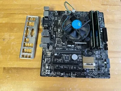 Asus Q170M-C/CSM Motherboard With Intel I5-6500 CPU And 8GB CRUCIAL RAM • $77